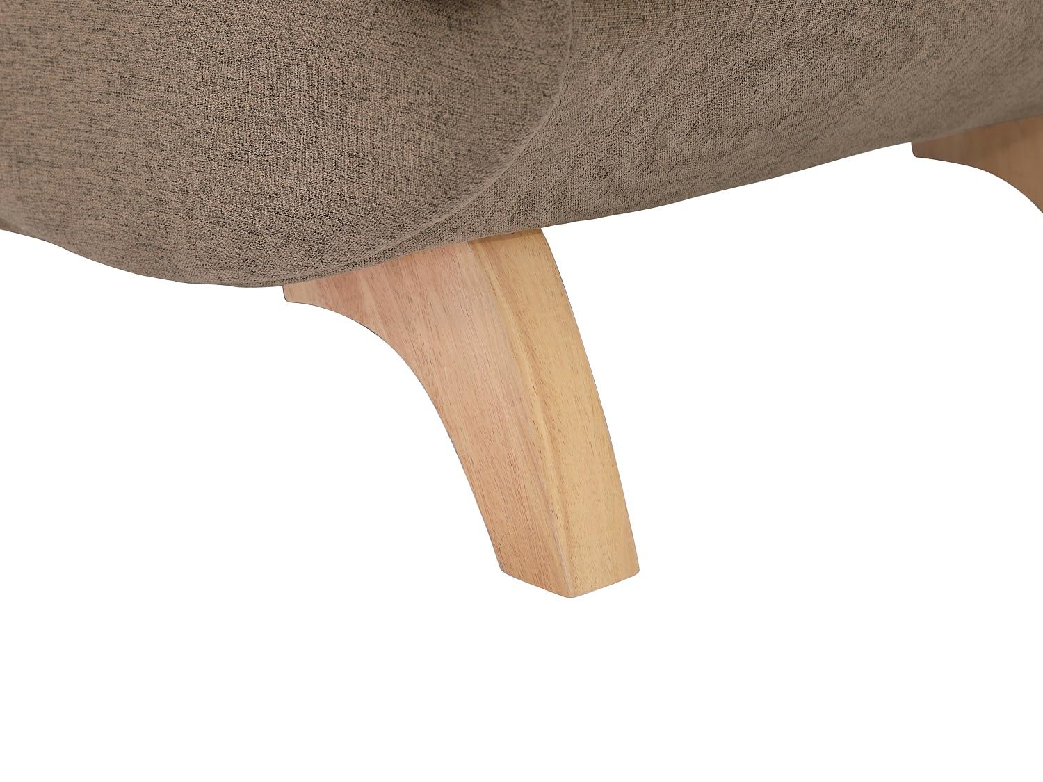 Vente-unique Recamiere mit Schlaffunktion & Stauraum - Ecke rechts - Stoff - Braun - Penelope