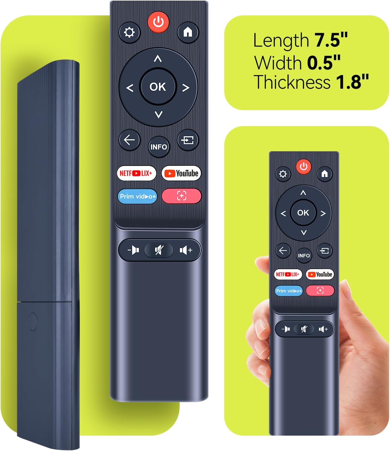 Replacement Remote Intended for AuKing Smart Projector, KJM K3 Projector