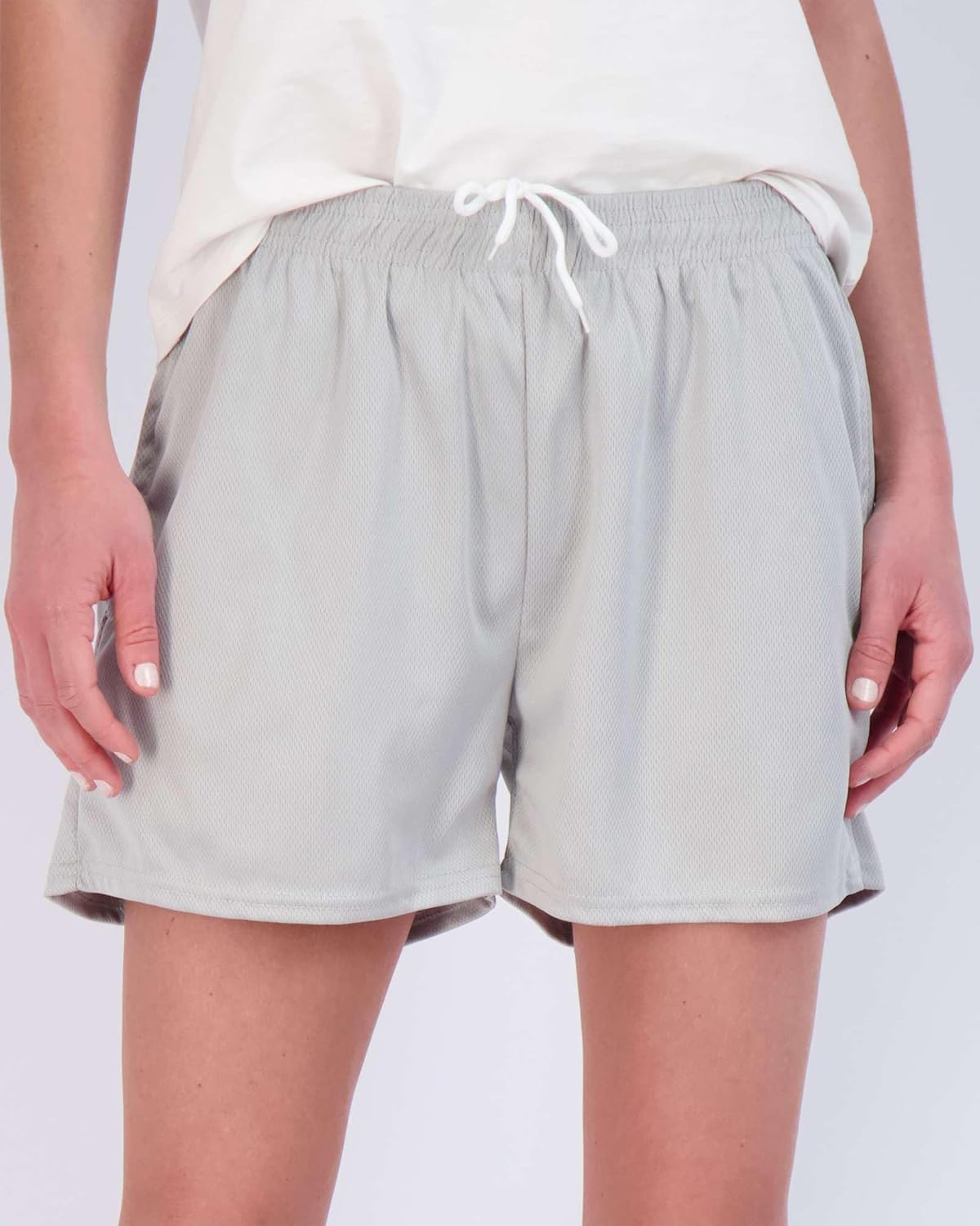 Real Essentials 4 Pack: Womens Active Athletic Performance Mesh Shorts with Pockets (Available in Plus Size) - Image 4