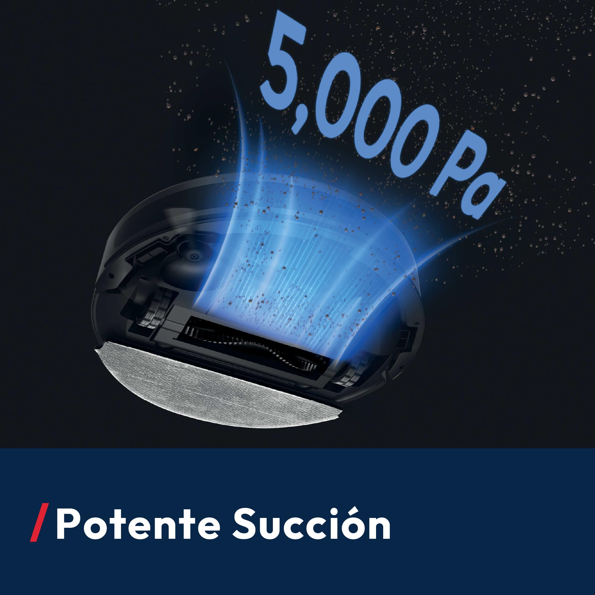 Hoover HG2 Hydro Pro Robot Fregona con Estación de Vaciado | Ultra Fino, Succión de 5000Pa, Autovaciado y Carga, Navegación Láser, 160 Min de Autonomía