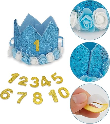 Miniatura 6 de Suministros para fiesta de cumpleaños para perros, sombrero de cumpleaños para perros + pajarita + bandanas para perro + pancarta de feliz