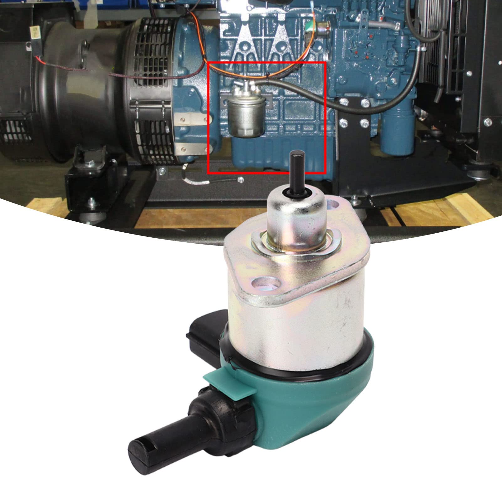 Elektrozawór Odcinający Paliwo Zawór Elektromagnetyczny Odcinający Paliwo, 17208-60015 17208-60016 17208-60017 17208-60010 dla D905 D1005 D1105 V1205 V1305 V1505