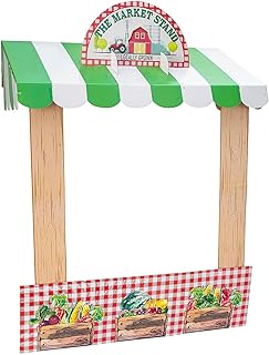 Fun Express Farmers Market Tabletop Hut Decor - 5 Piece