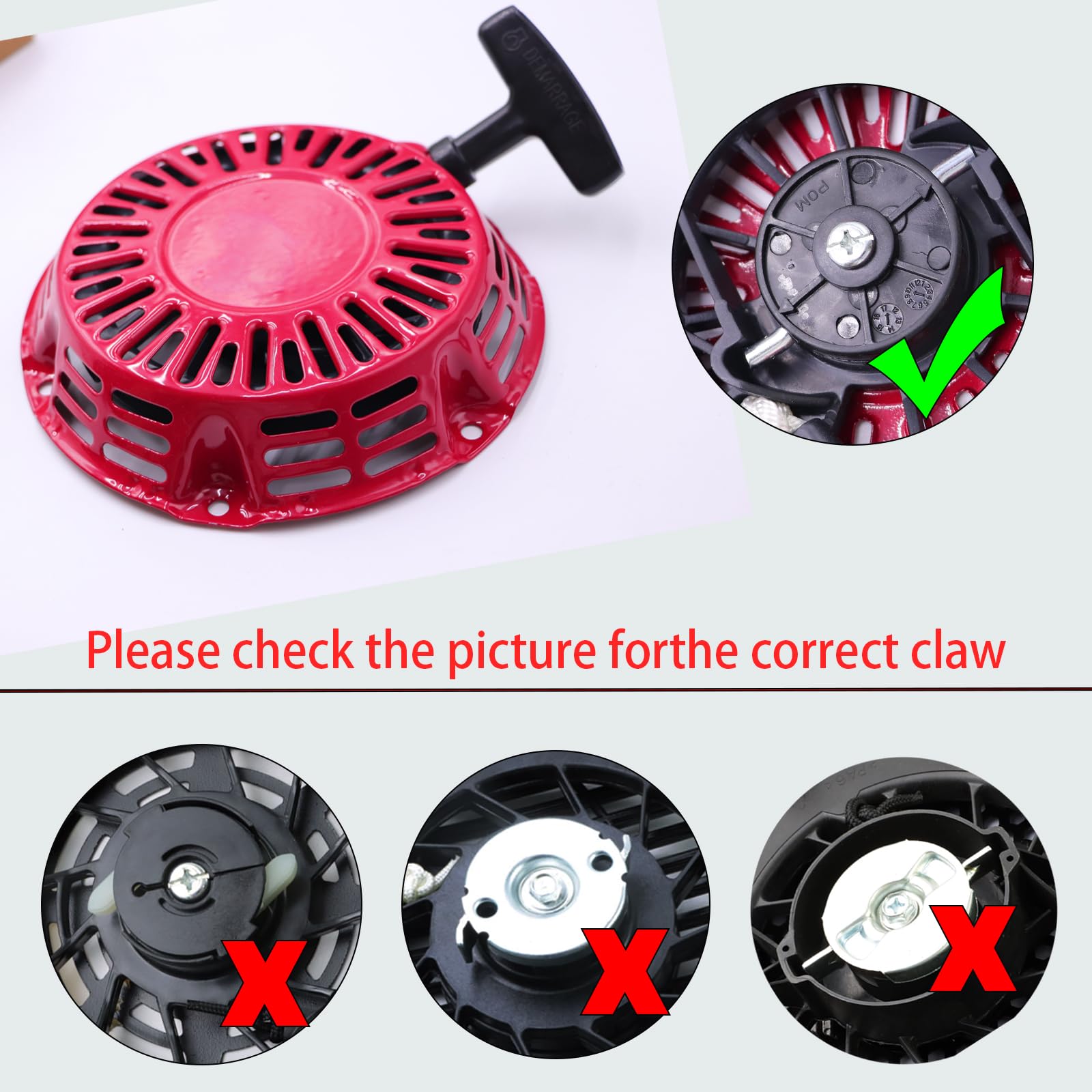 Démarreur à Tirette Compatible Avec Honda GX120 GX160 GX200 5