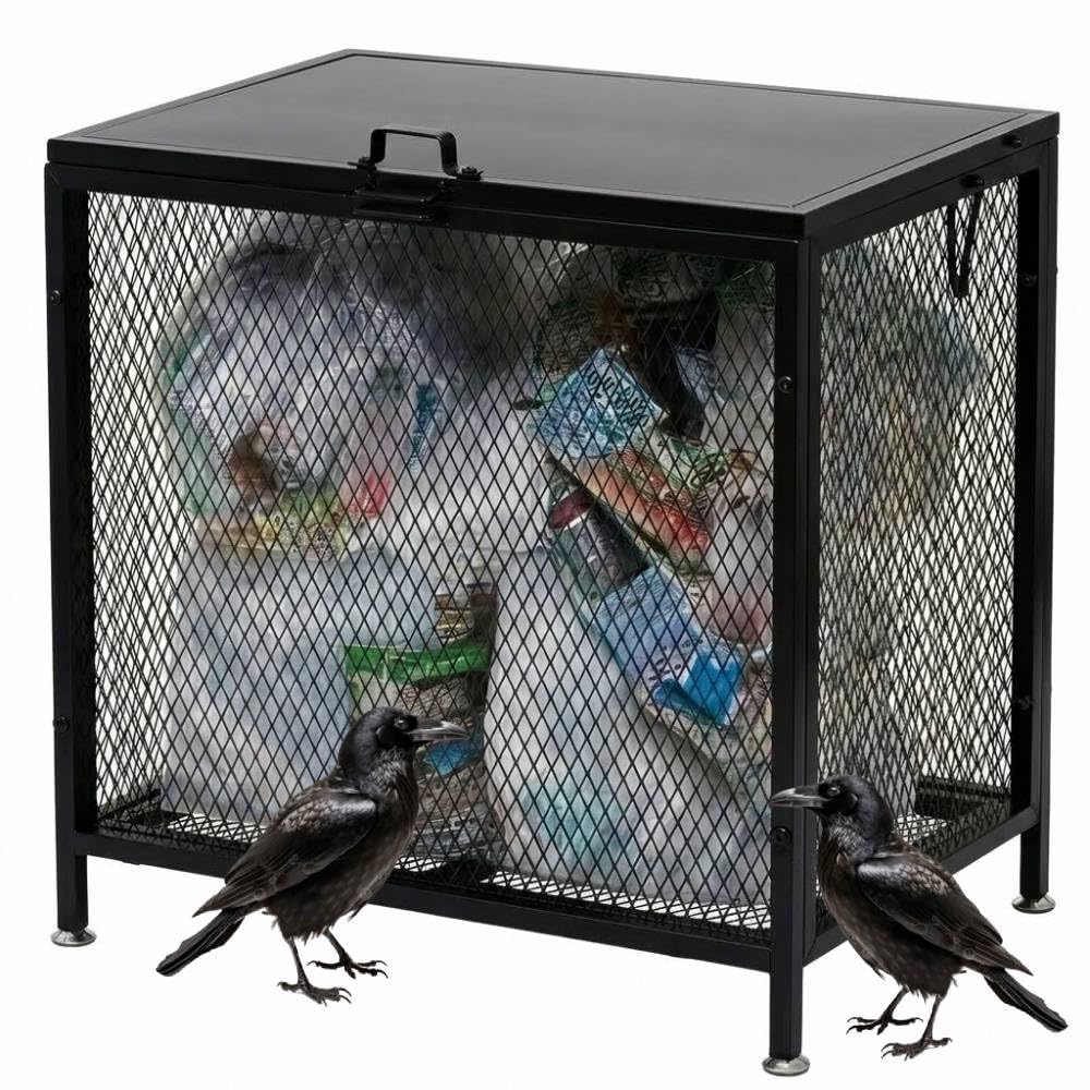 Amazon.co.jp: ゴミステーション 屋外 160L スチール製 ふた付き