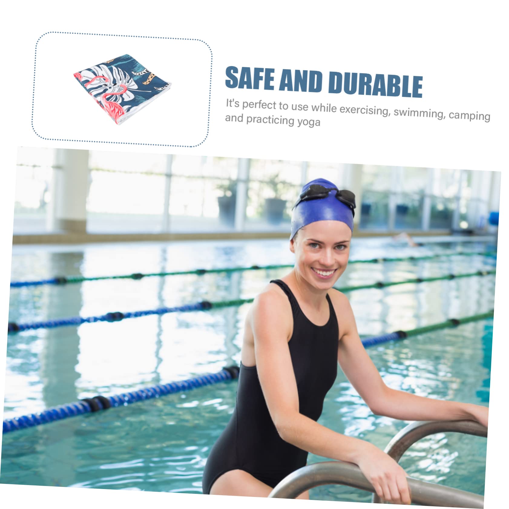 Cabilock Lot De 2 Serviettes De Bain Décoratives en Fibre Idéales pour La Plage La Piscine Ou Le Camping