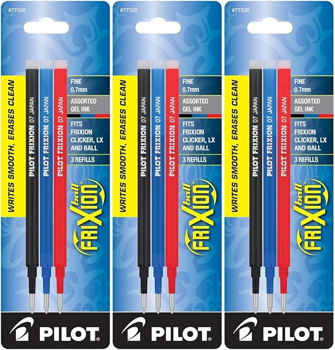 Pilot Gel Ink Refills for FriXion Erasable Gel Ink Pen
