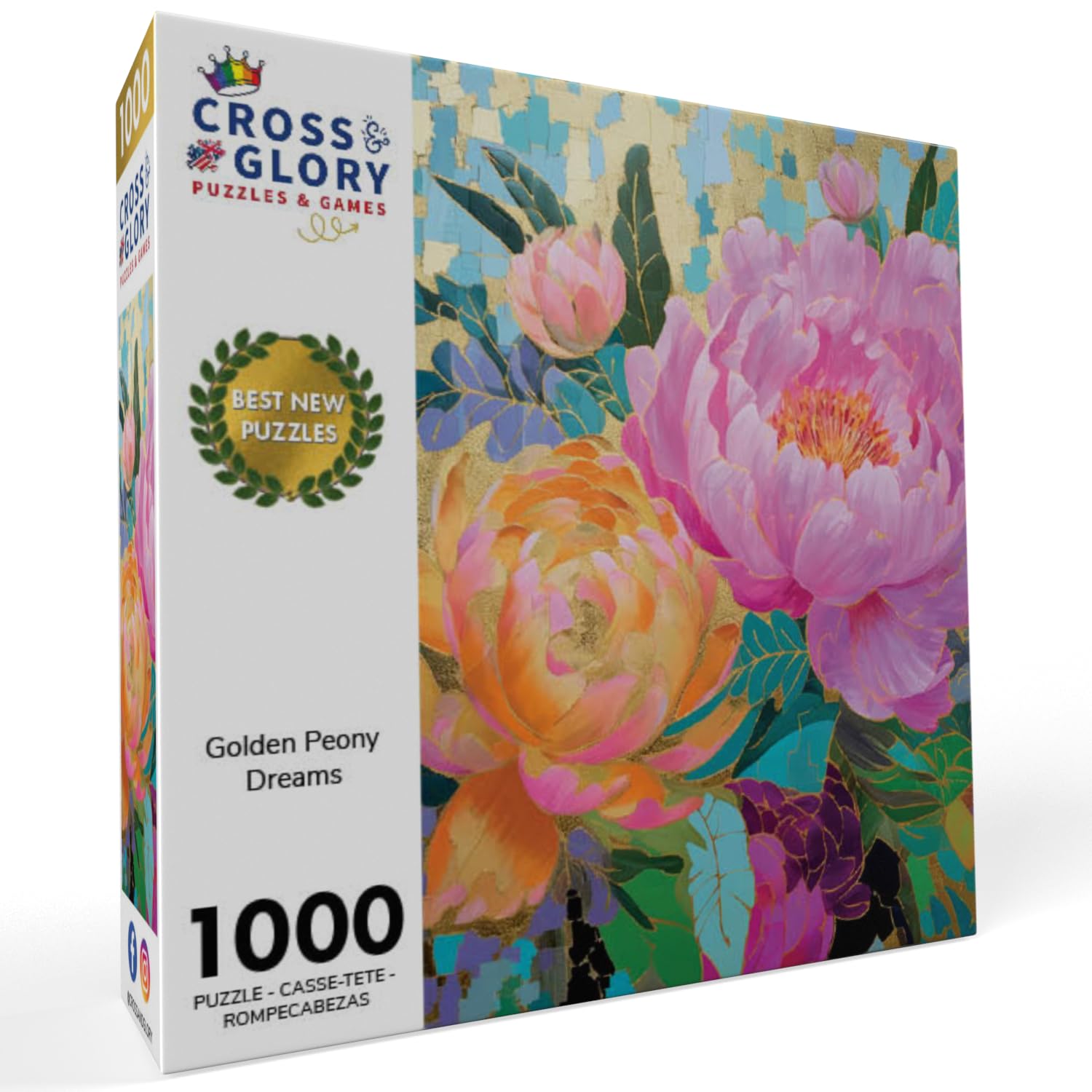 ✳︎peony✳︎ Amazon.com: Cross & Glory - Golden Peony Dreams - 1000 Piece