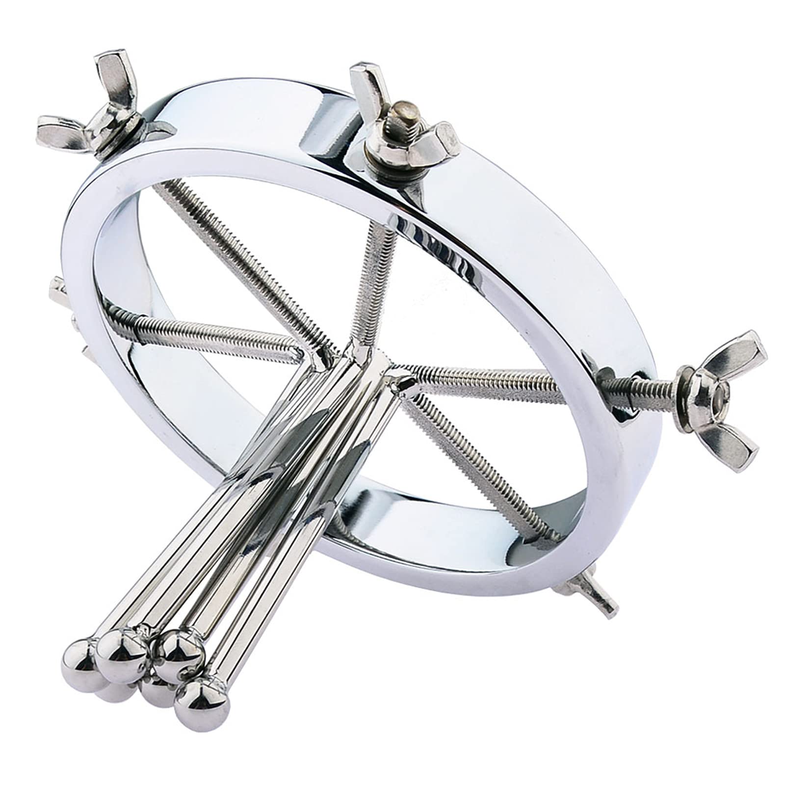 Dilatateur Vaginal en Métal, Dilatateur Anal en Acier Inoxydable à 6 Vis, Extenseur de Tunnel Anal Réglable Dilatateur Vaginal Dilatateur Anal SM Sex Toy pour Femmes, Couples, Hommes (6 vis)