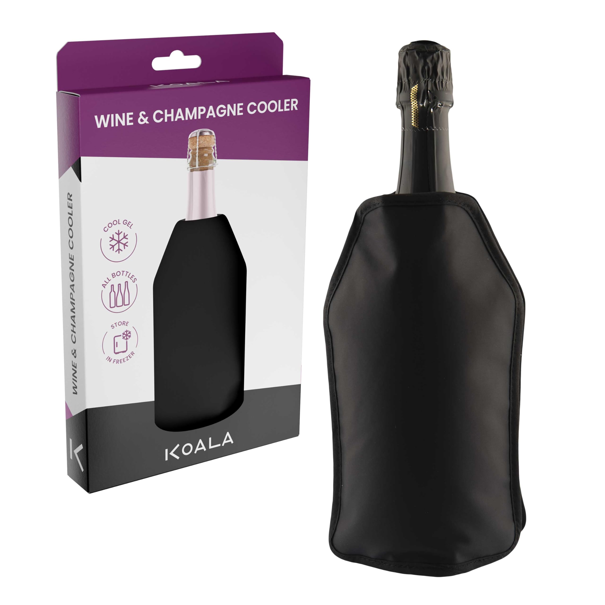 Koala Black High Tech - Wine & Champagne Cooler Wrap - 1Piece