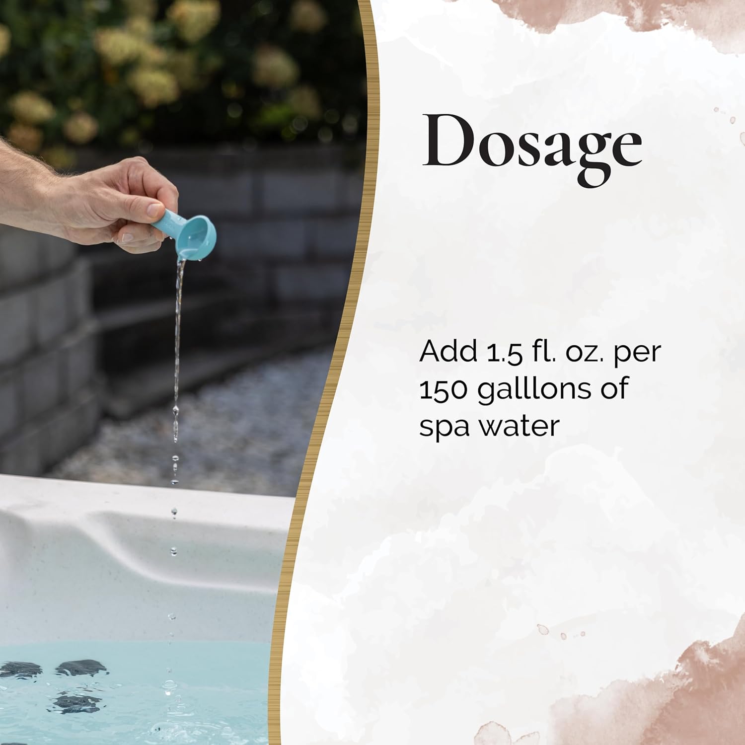 Sirona Spa Care Simply Waterline Control – Step 1 in The 3-Step Sirona Simply Chlorine-Free & Bromine-Free System for Spas & Hot Tubs, 32 fl oz (82106)