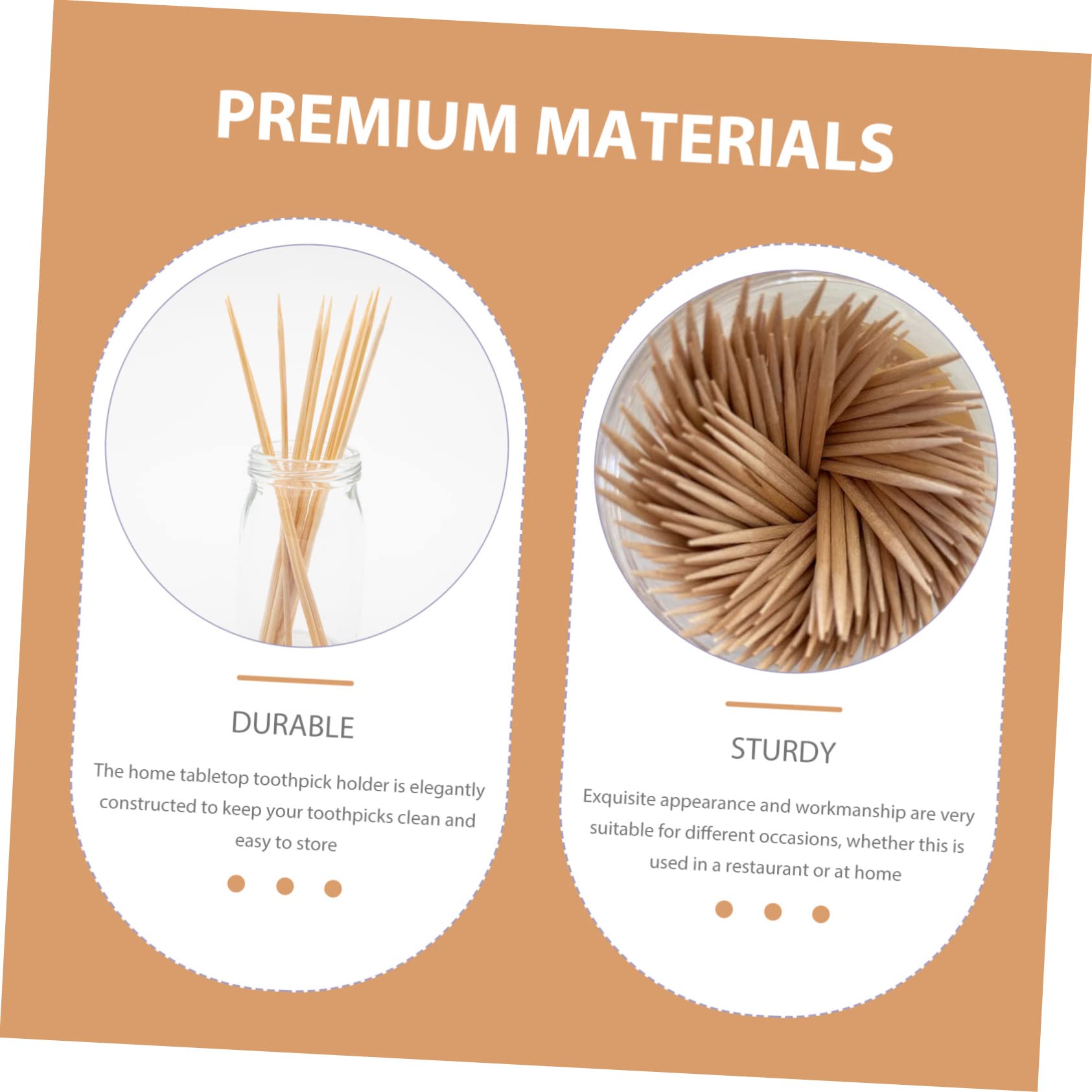 MOLUCKFU 2Pcs Automatic Toothpick Holder Press Type Dispenser Toothpick Storage Case for Home Use Travel and Outdoor Activities