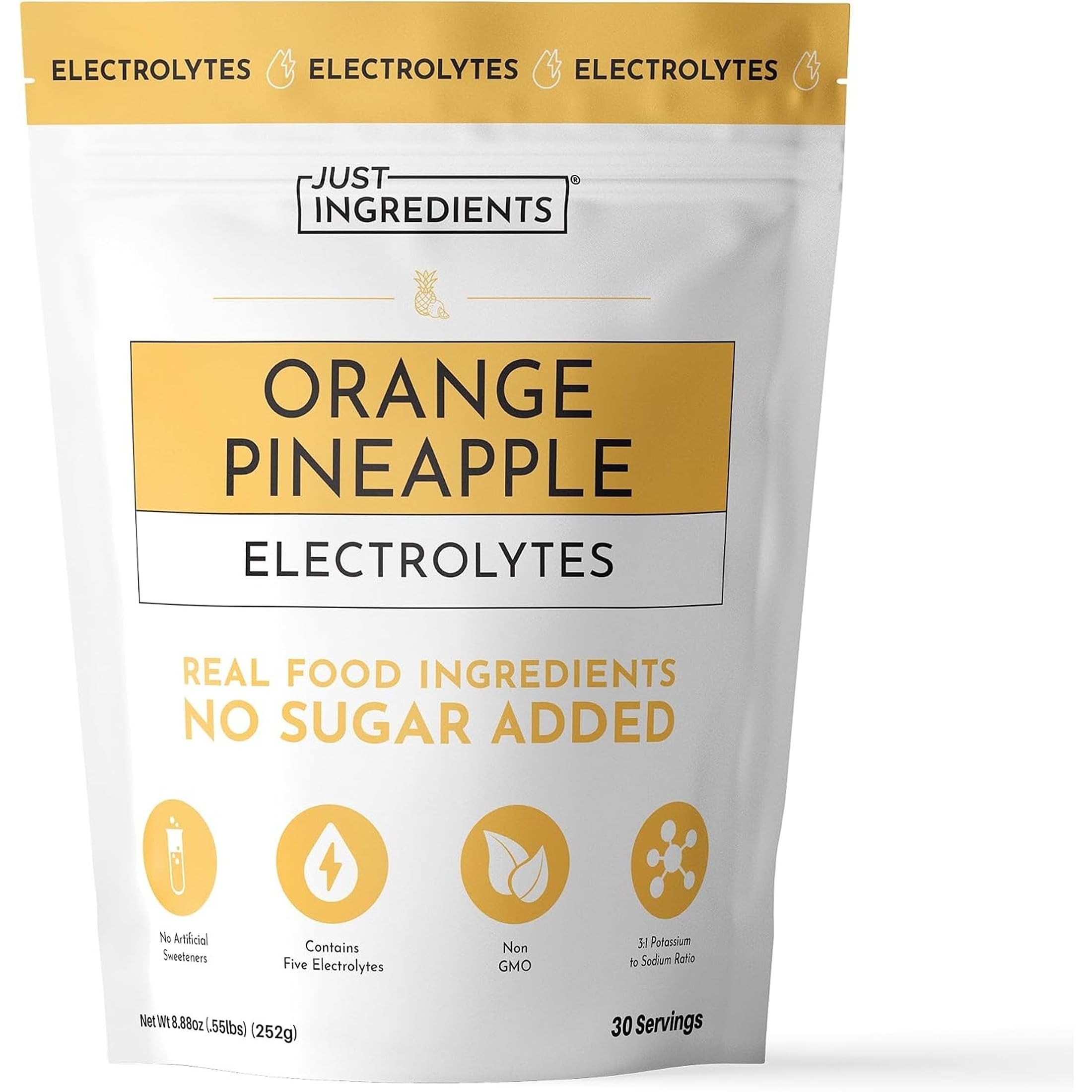 JUST INGREDIENTS Raspberry Lemonade Electrolyte - No Sugar - 30 Servings — Amazon image 8