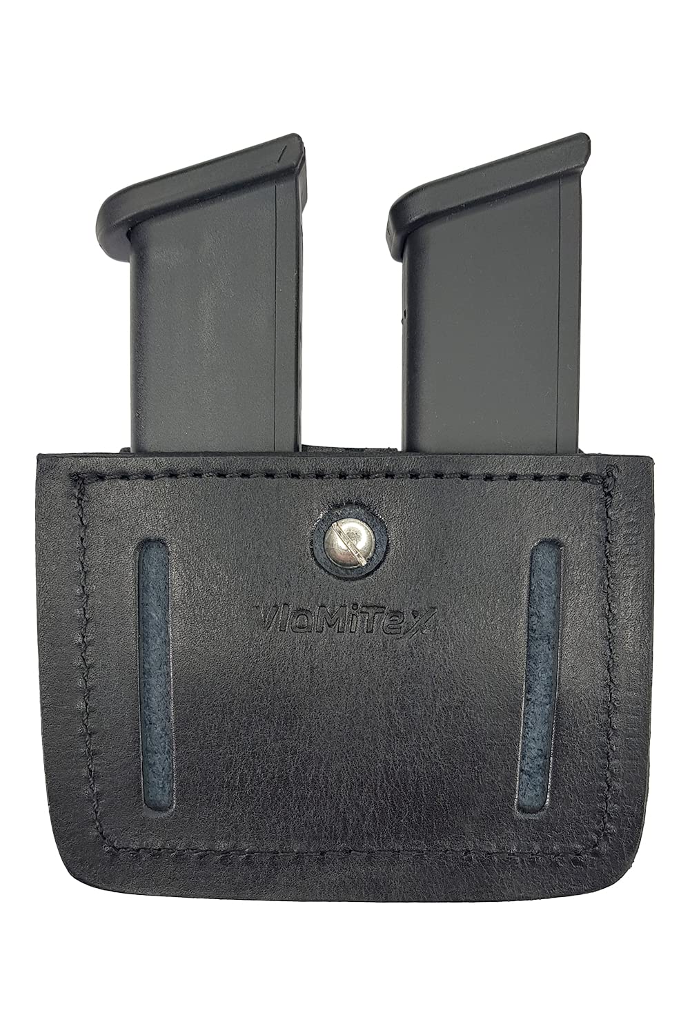 Porta Diabolos In Pelle VlaMiTex M29, Con Moschettone, Capacità 125 Diabolos Da 4,5 Mm O 100 Da 5,5 Mm