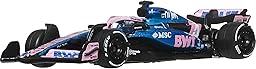 Hot Wheels Véhicules Formule 1 BWT Alpine – Pierre Gasly #10 en métal moulé à l’échelle 1/64 à Collectionner avec pneus Real Riders, carrosserie et châssis en métal, JKD82