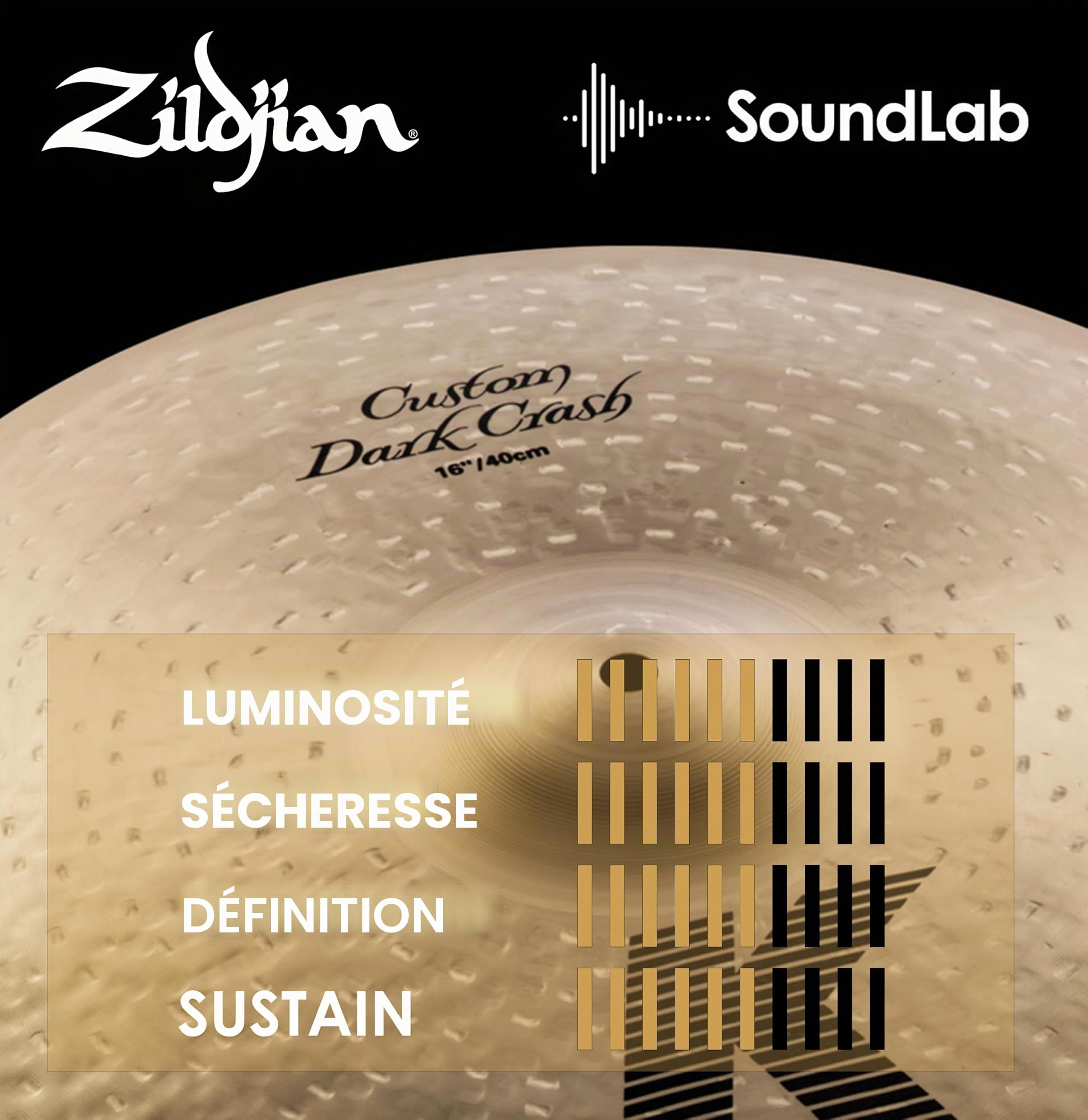 Zildjian K Custom Series - 16" Dark Crash Cymbal