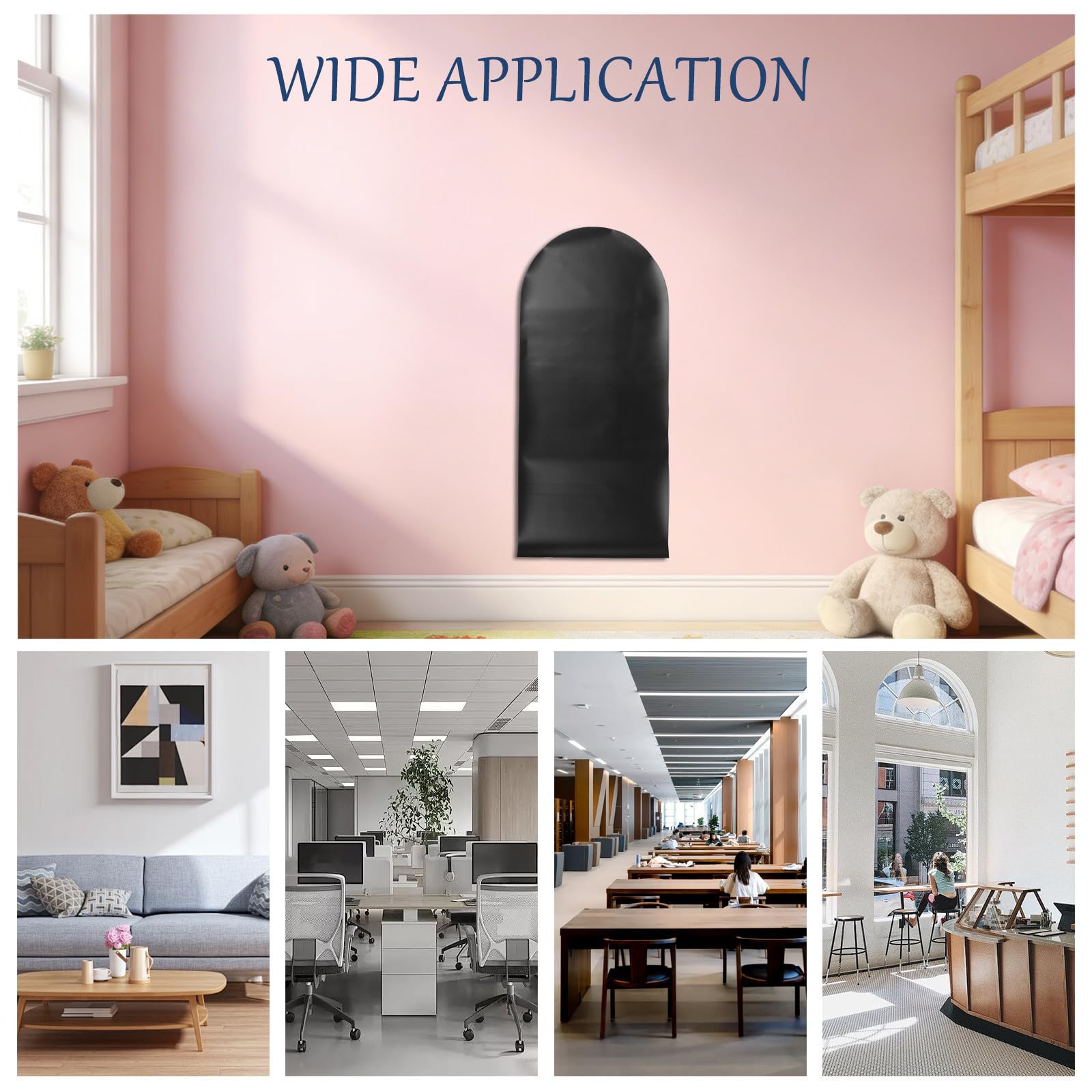 Pizarra Magnética de Pared Infantil Forma de Arco, Flexible para Escritura y Fácil de Limpiar, Adecuado para Decoración del Hogar y Familias