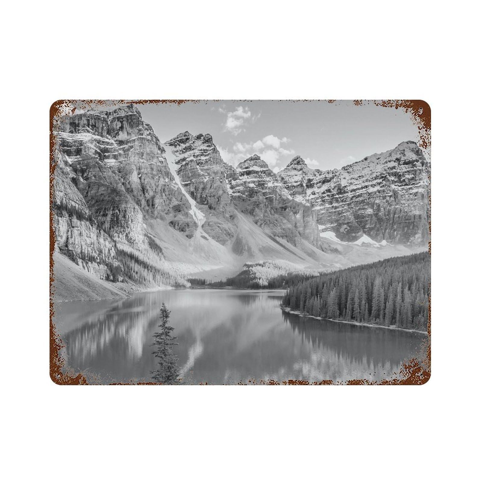 xiaoxiaoshen Black And White Canada Photo Decor Toronto Vancouver Wall Decor Art Metal Tin Poster Modern Home Decor Art Home Bar Shop Decorations Vintage Sign 30x40cm
