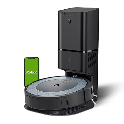 Irobot Roomba i3+(3552) Connected Mapping Robotic Vacuum with Automatic Dirt Disposal - Dual Multi-Surface Rubber Brushes - Ideal for Pets