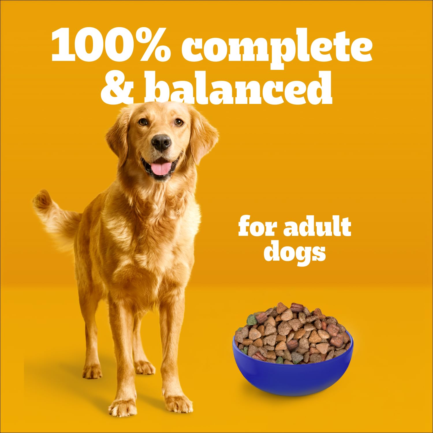 PEDIGREE VITALITY+ Dry Food For Adult Dogs – Hearty Beef & Vegetable Flavour - Supports Strong Bones and Healthy Teeth - With Calcium, 8kg Bag - 3