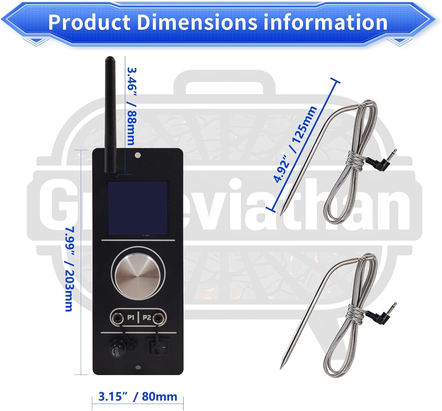 WiFi Replacement PID Controller for Camp Chef Gen 2 Pellet Grills - Compatible with PG24-82, SG24, XT24, DLX, Woodwind Classic - App Control, Dual Meat Probes & Adjustable Smoke Setting