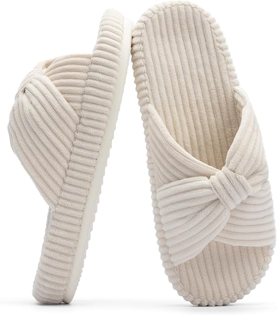Chantomoo Corduroy Crossband Slippers – Image 1