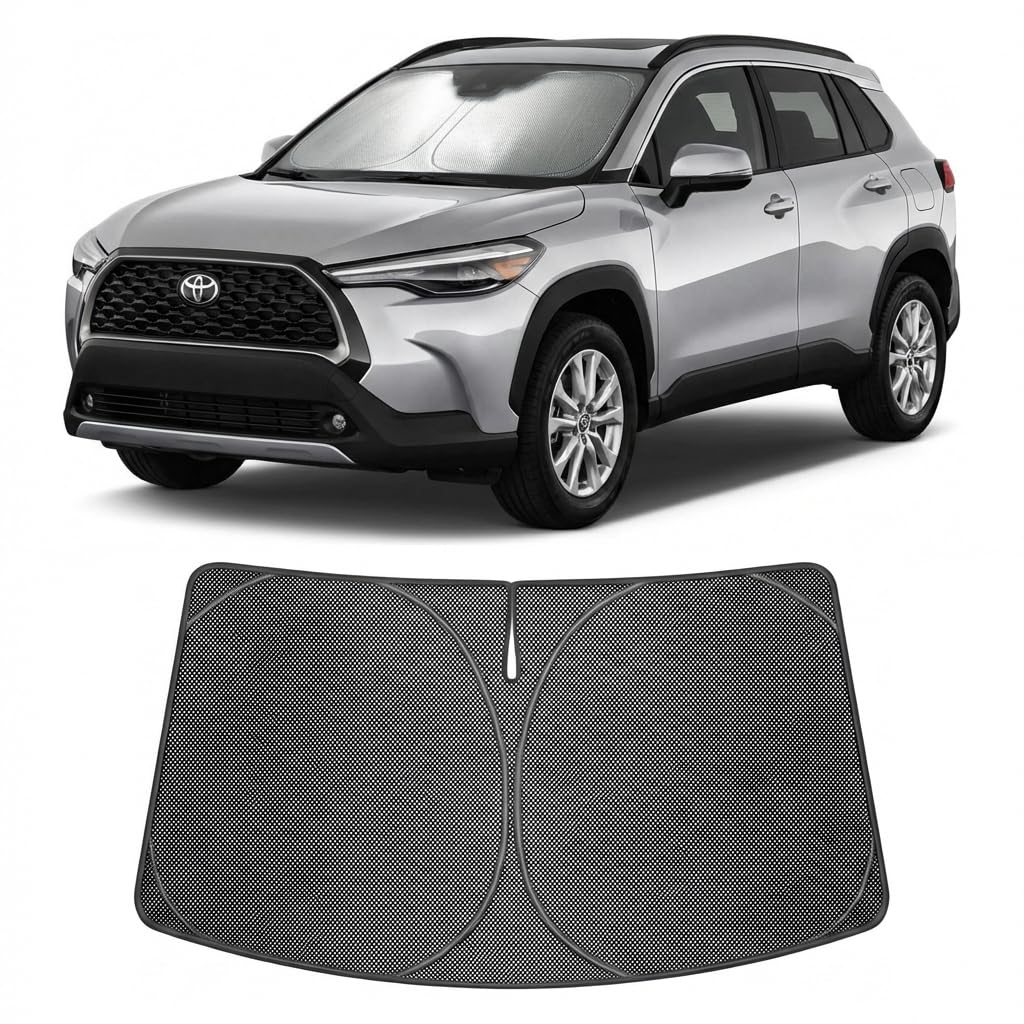 Proadsy Custom Fit 2022-2026 Toyota Corolla Cross Car Windshield Sun Shade