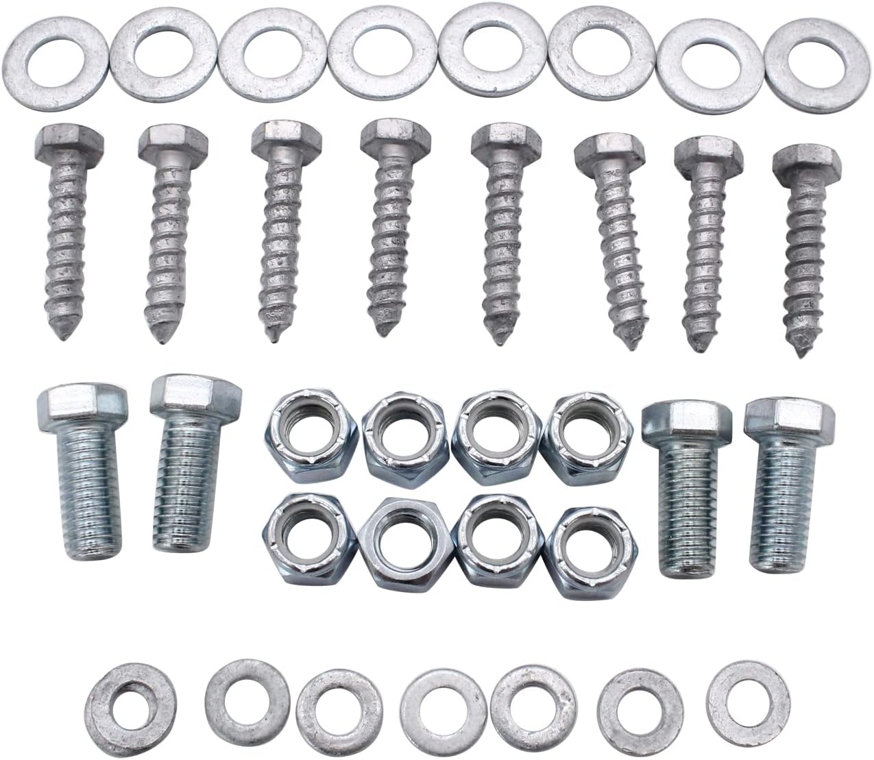 1 Set SHLPDFM L-Type Boat Trailer Bunk Bracket Kit 8" Galvanized Swivel Top Bunk Bracket Kit with Hardware for 3 x 3 Crossmember