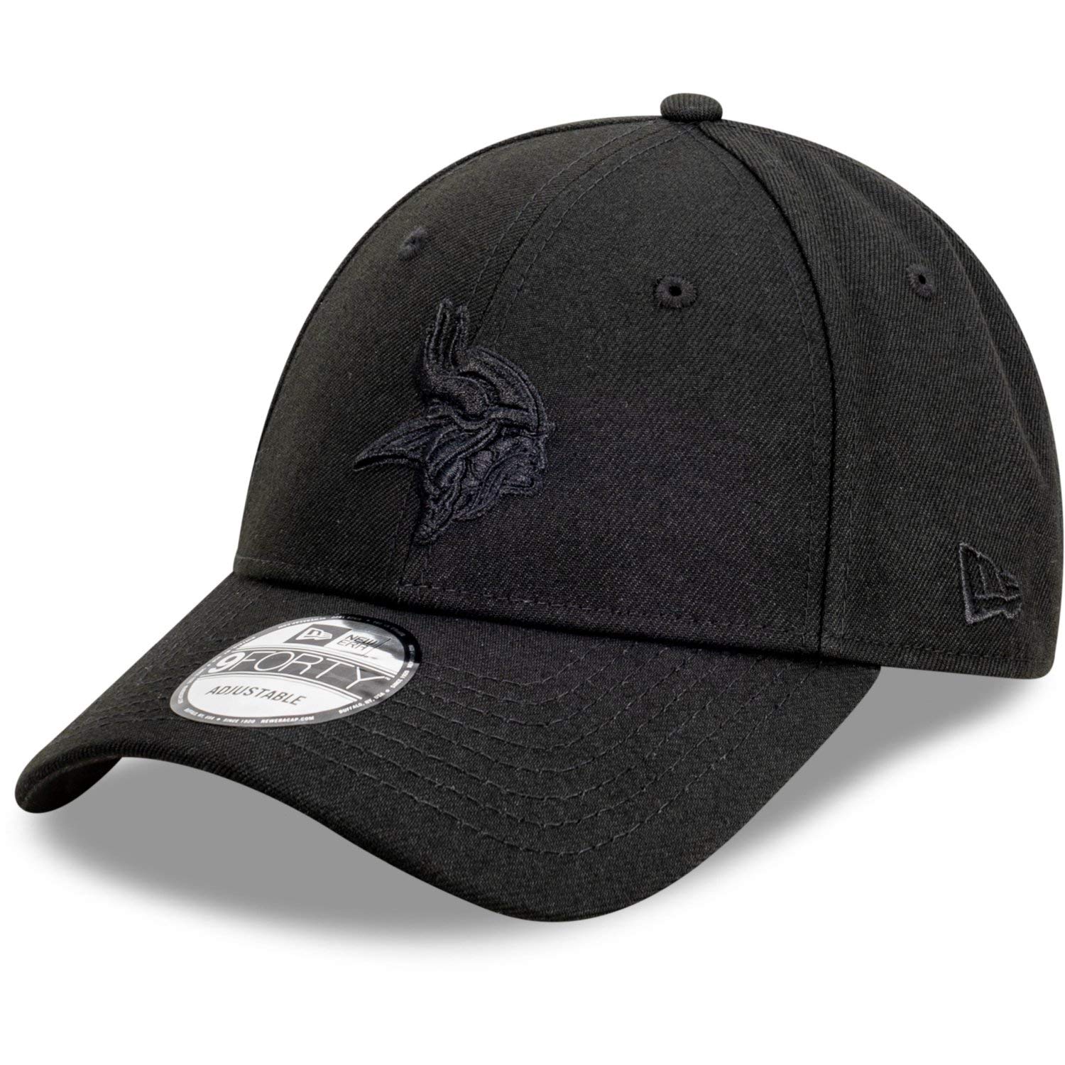 New Era 9Forty Snapback Cap - Full Black Minnesota Vikings - One Size