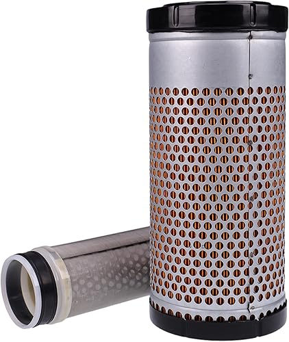 Miniatura 7 de IEQFUE Juego de filtros de aire RD158-42270 RD158-42280 compatible con excavadoras Kubota KX040-4 John Deere excavadoras 30G 35G 50G