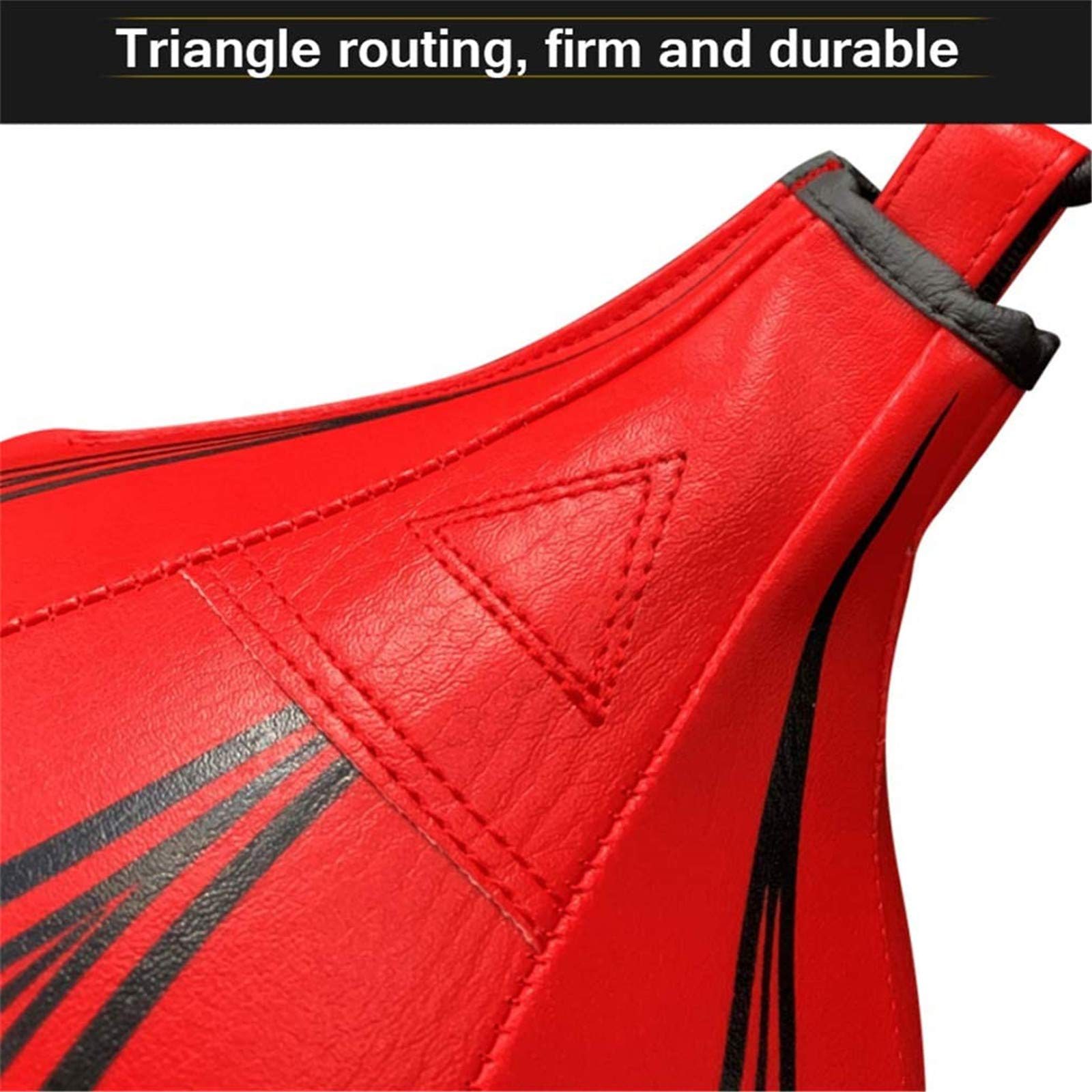 Ballon de Boxe Vitesse Entraînement Double-extrémité MMA Speed Punch Dodge Bag Cuir Professionnel avec Ventouse φ12cm