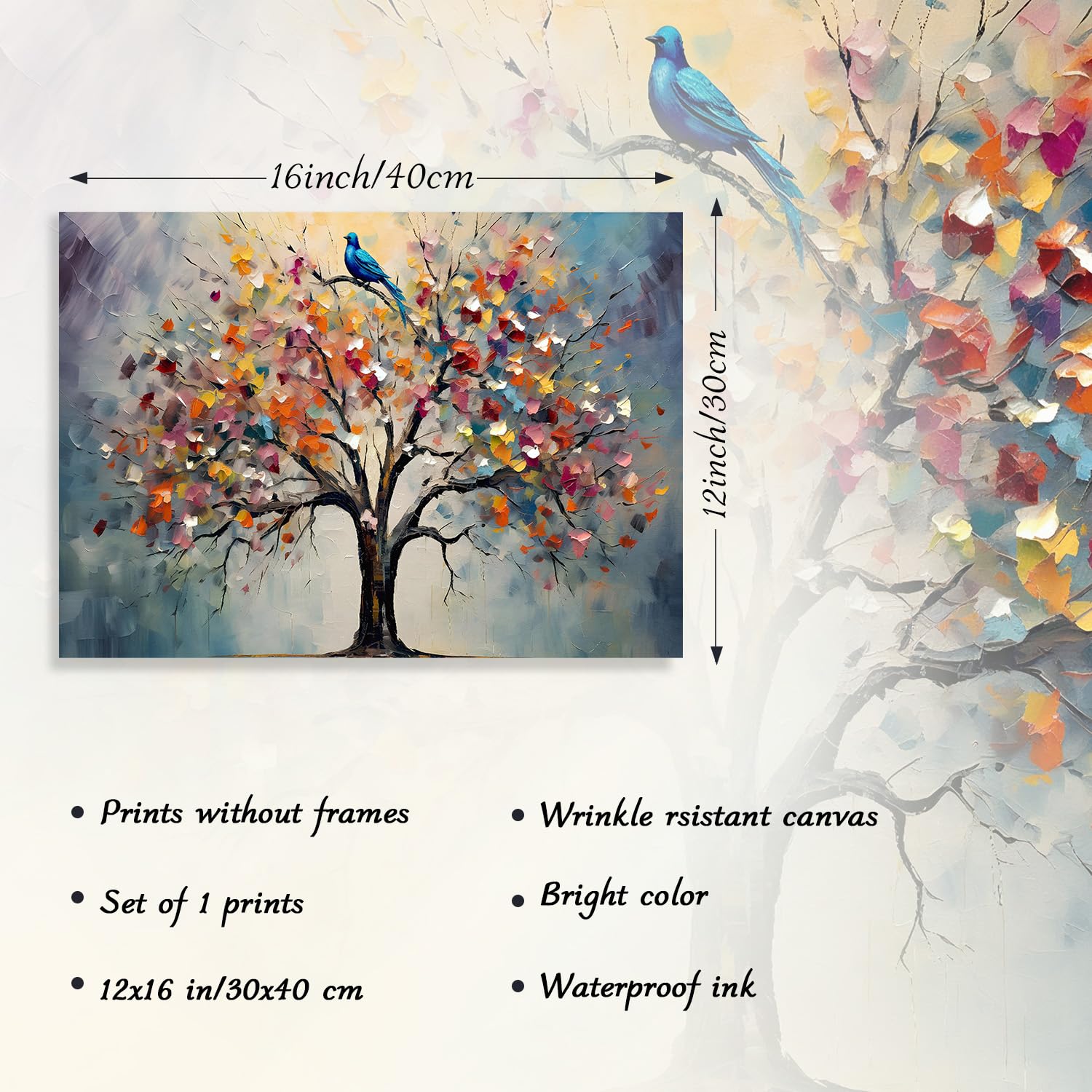 Amazon.com: Dazzlewall Colourful Tree of Life Wall Art Print