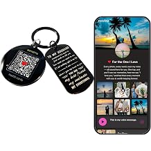 Drive Safe Keychain with NFC QR Digital Memory Valentines Day Gift for Him, Boyfriend, Her, Dad or Husband