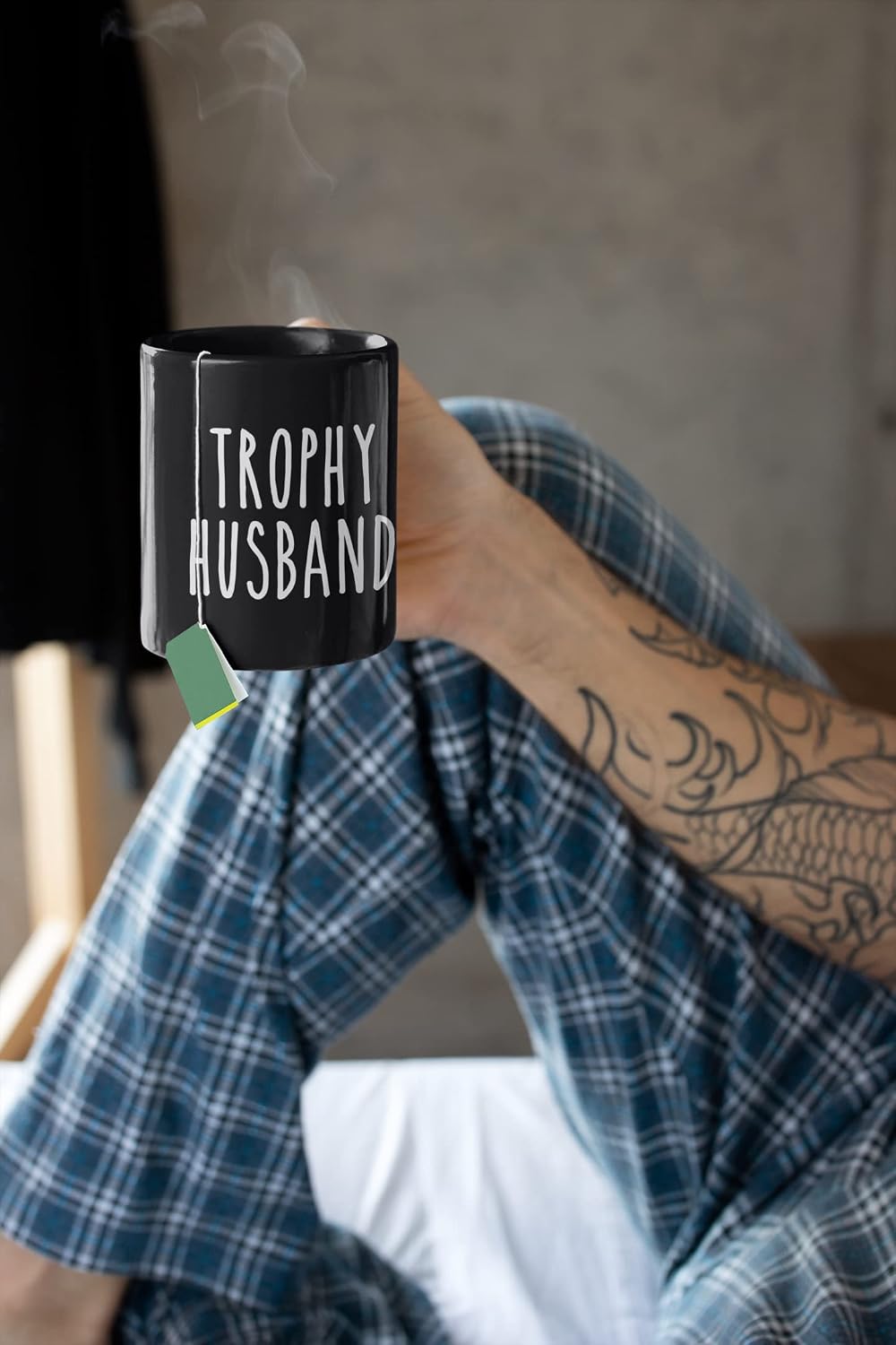 B.A.I. Trophy Husband Mug, Groom Gifts, Funny Anniversary Valentine's Day Coffee Cup For Him,11 oz.
