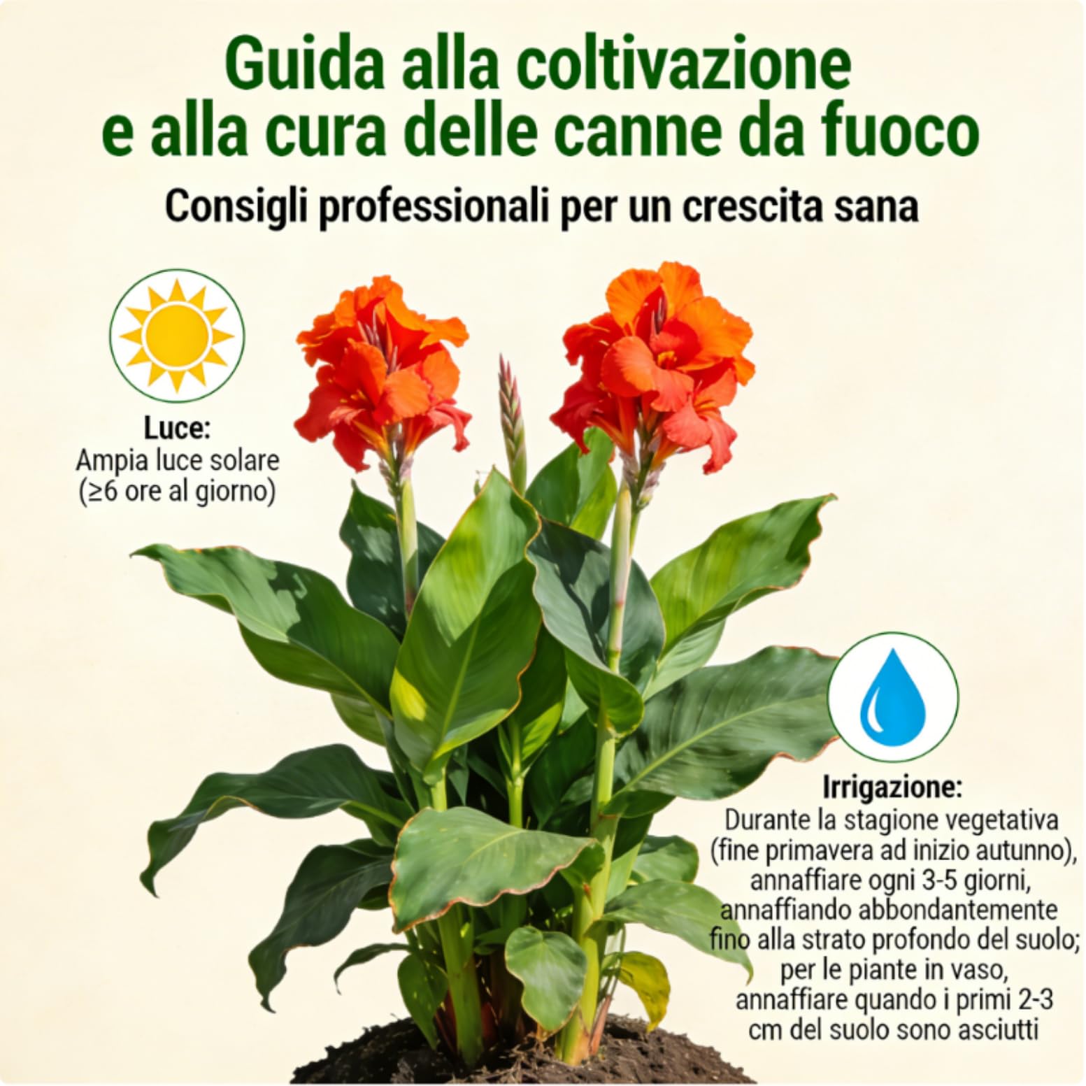 Bulbi di Canna, Canna Perenne, Canna di Facile Coltivazione, Canna Resistente, Crescita Rigogliosa in Giardino-2 rizomi-d