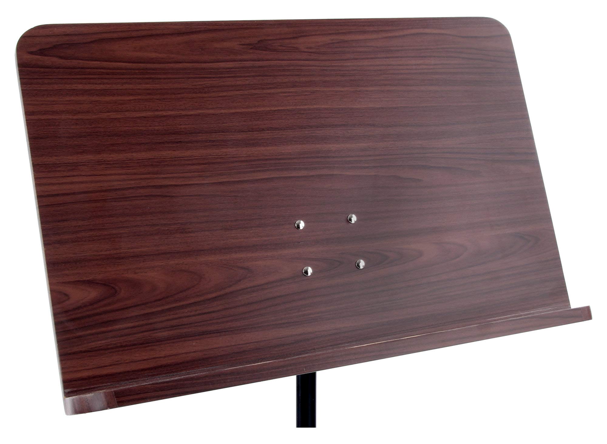 Classic Cantabile Orchesterpult Rosenholz - Robustes Stativ mit großer Notenablage - Edle Optik in Rosenholz laminiert - Höhenverstellbar von 65 bis 110 cm - Prismenverbindung