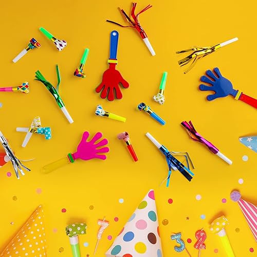 Miniatura 7 de Yunsailing 224 piezas Cinco de Mayo para fiestas de ruido a granel, incluye sonda de mano para eventos deportivos, soplador musical de plástico con