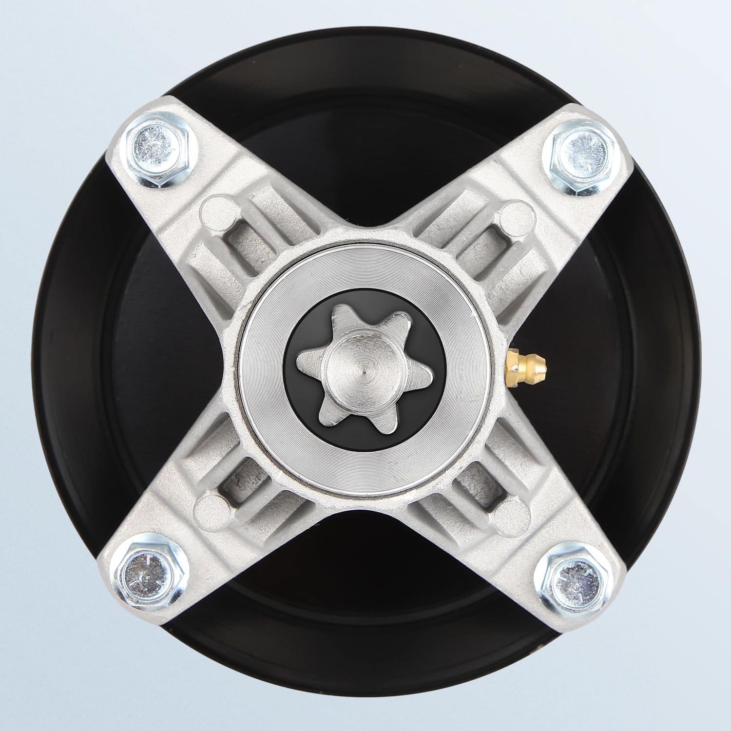 Lawn Mower Spindle with Blade 2-Pack for Cub Cadet XT1- LT46 XT2-LX46 Troy-Bilt Lawn Tractors Mandrel Assembly Replacement Part Number 618-06977 942-04290 942-04244A 742-04244A 742-04244