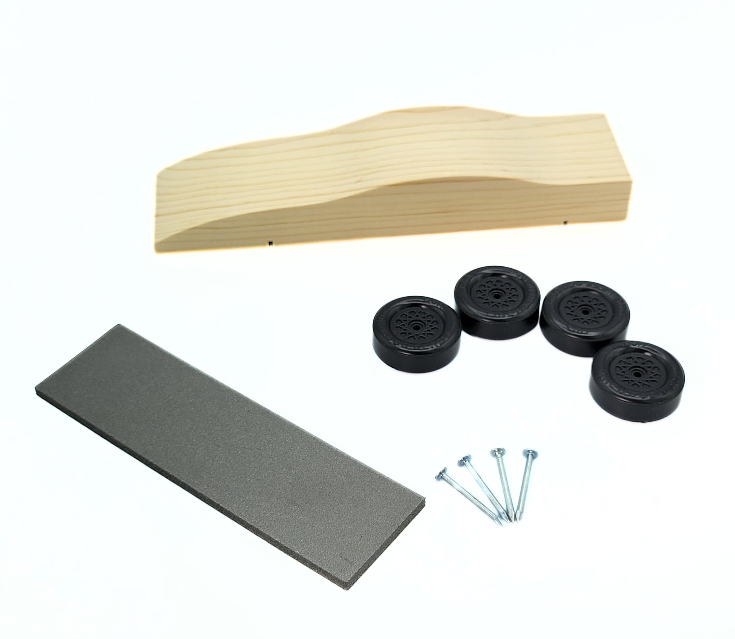 Maximum Velocity Pinewood Car | Includes Shaped Body, Flex Weight and Stock Official Scout Wheels & Axles | Muscle Car Derby Car