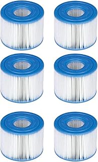 Yonice 6 Pcs Replacement Type S1 Filter Cartridge,Compatible for Intex 29001E 29011E 11692 Hot Tub Filters Type S1 PureSpa Swimming Pool Spa Filter