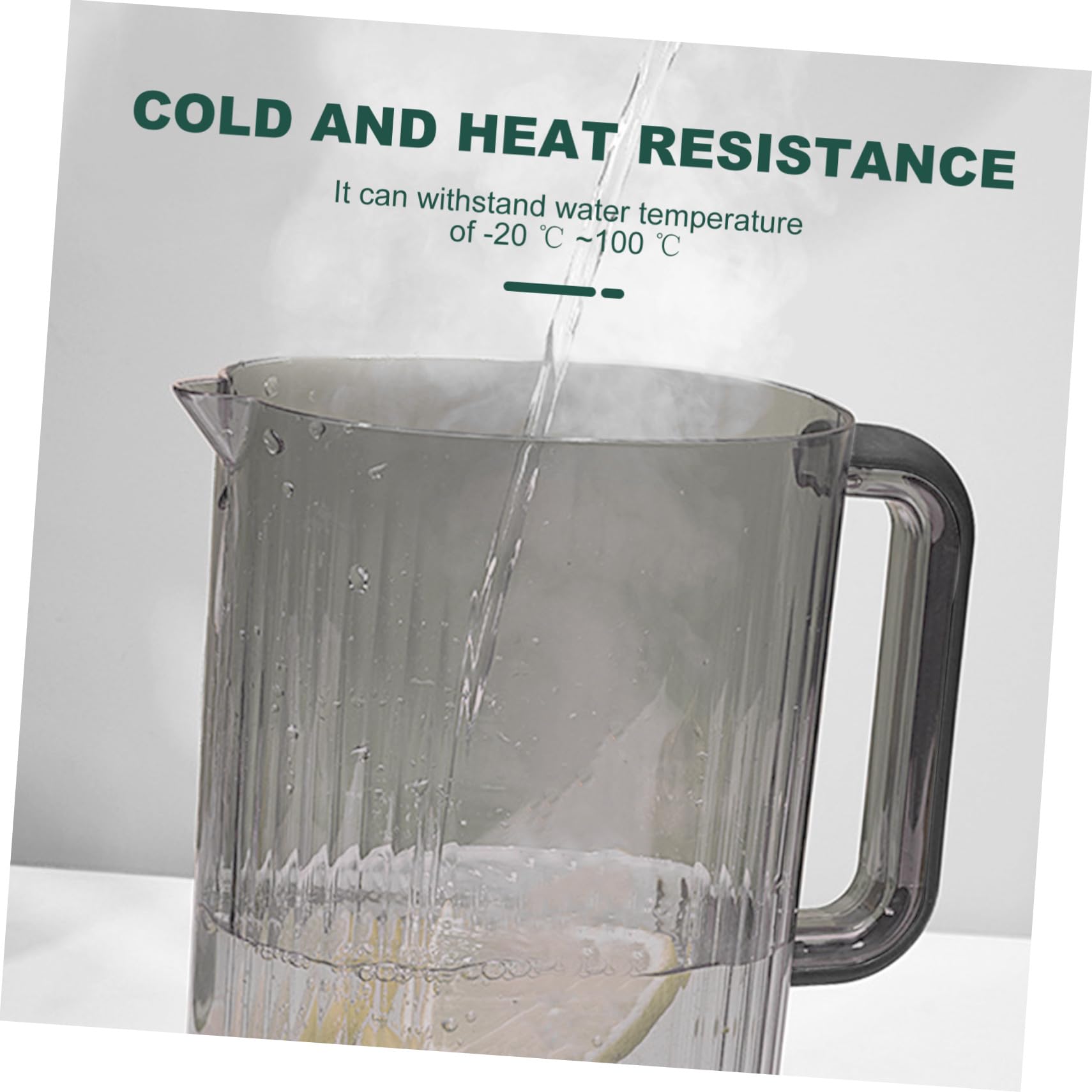 Jarra de Agua Fría Portátil 2200ml de Plástico As Negra | Capacidad Grande, Apta para Bebidas Caseras y Leche, Uso en Hogar u Oficina, Diseño Ligero y Seguro