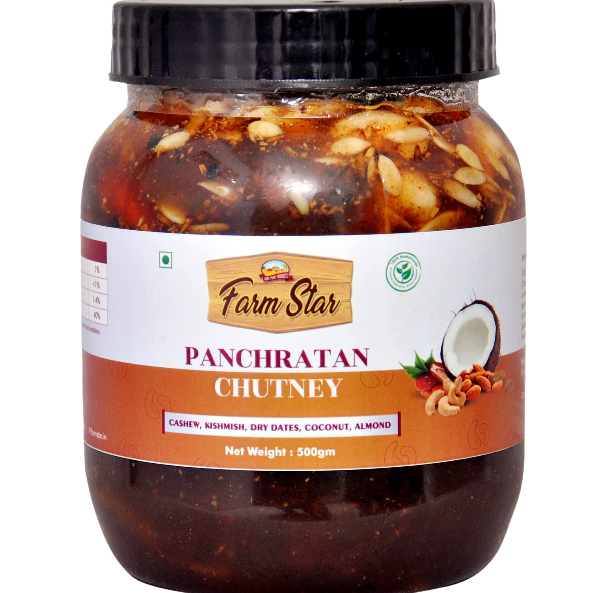 Panchratan Chutney| Cashew, Kishmish, Dry Dates, Coconut, Almond (500gram) (B09PL3L35G) Amazon Price History, Amazon Price Tracker