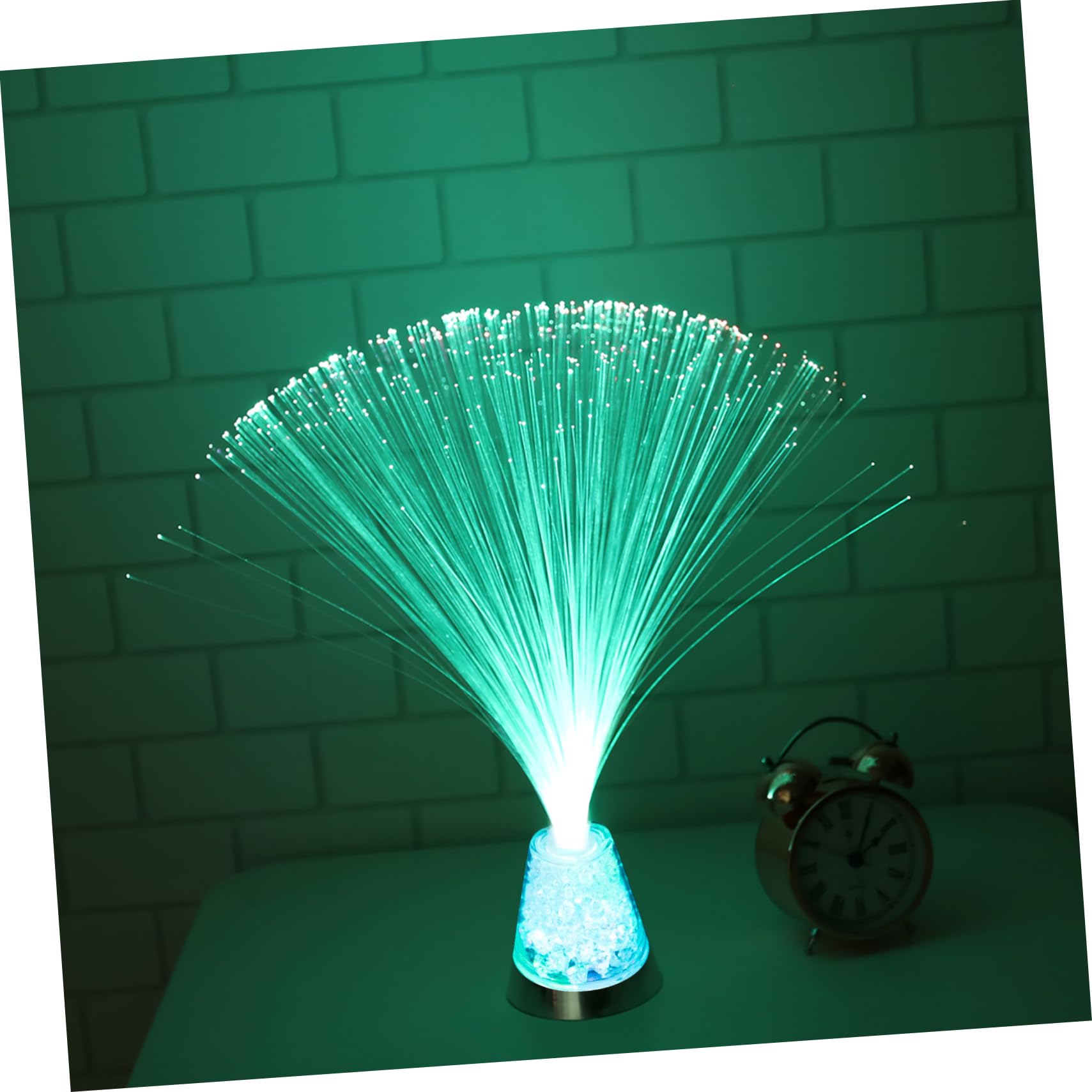 ORFOFE Fiber Optic Lamp Remote Stylish Luminous Decor Night Light Desktop Light Decor for Bedroom Living Room