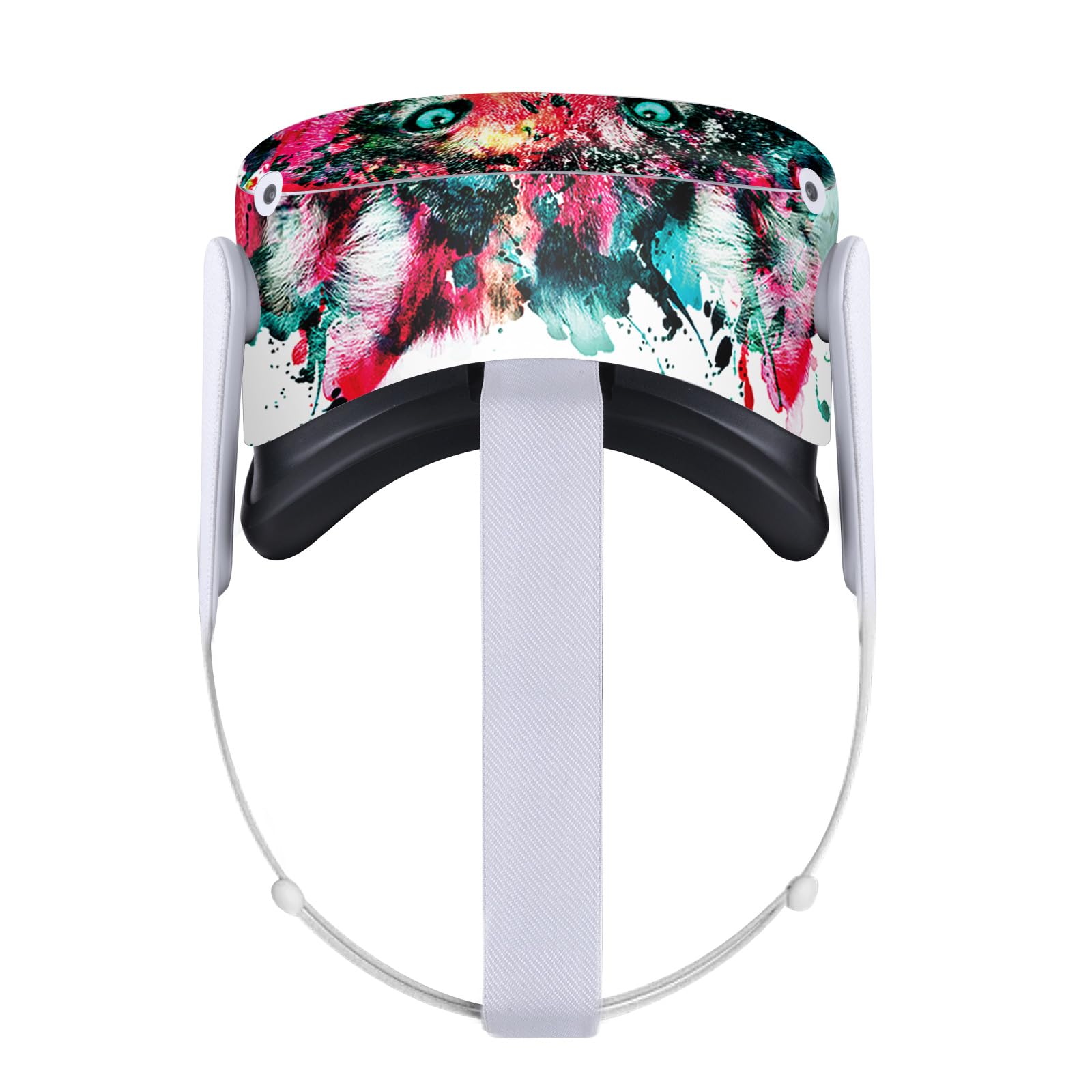 Head Case Designs Officially Licensed Riza Peker Wolf Art Mix Vinyl Sticker Skin Decal Cover Compatible with Meta Quest 2