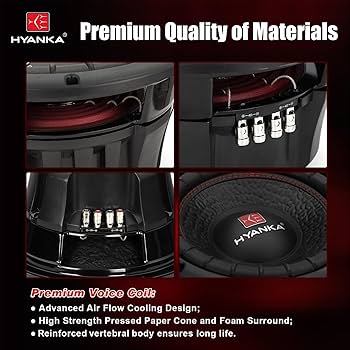 Amazon.com: H YANKA BSC-12-4 12 Inch Subwoofer - 1000W MAX