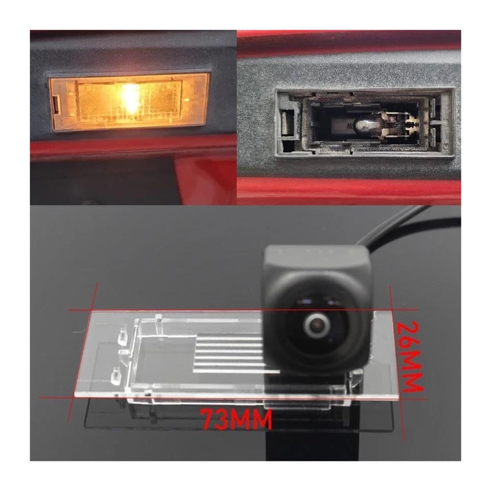 Cámara Visión Trasera Cámara De Visión Trasera Respaldo Marcha Atrás Para Kadjar 2015-2020(Camera with Wireless)