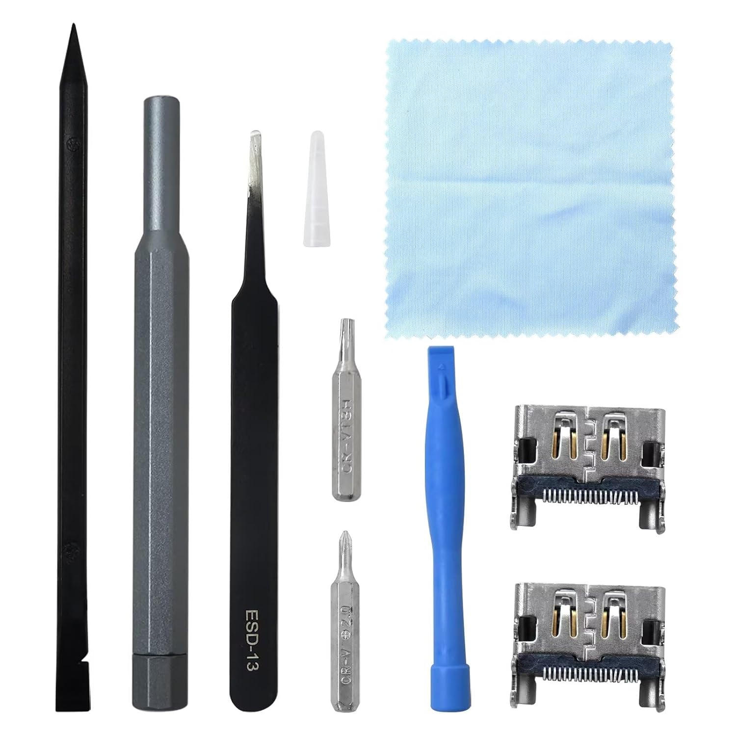 Upgraded 2x Replacement HDMI Port for Sony Playstation 4 PS4 Display Socket Interface Jack Connector Repair Kit