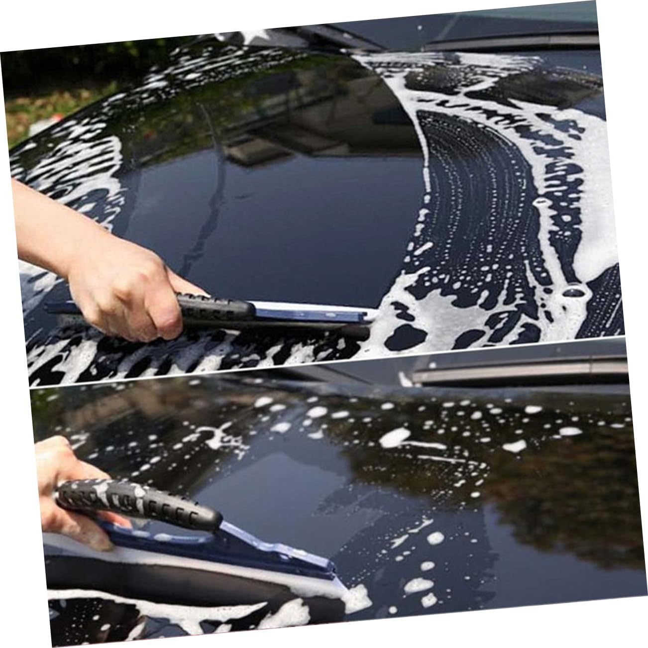 Outanaya Glass Wiper Car Squeegee Windshield Water Scraper Tool for Effortless Window Cleaning for Cars Glass and Tiles Comfortable Non- Handle