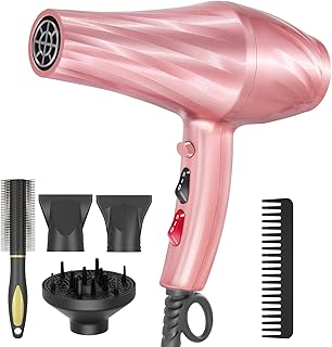 Hair Dryer, Jooayou 3000W Professional Ionic Hairdryers for Women Men, Fast Drying Blow Dryer with Diffuser for Salon Home Travel, Perfect for Gifts