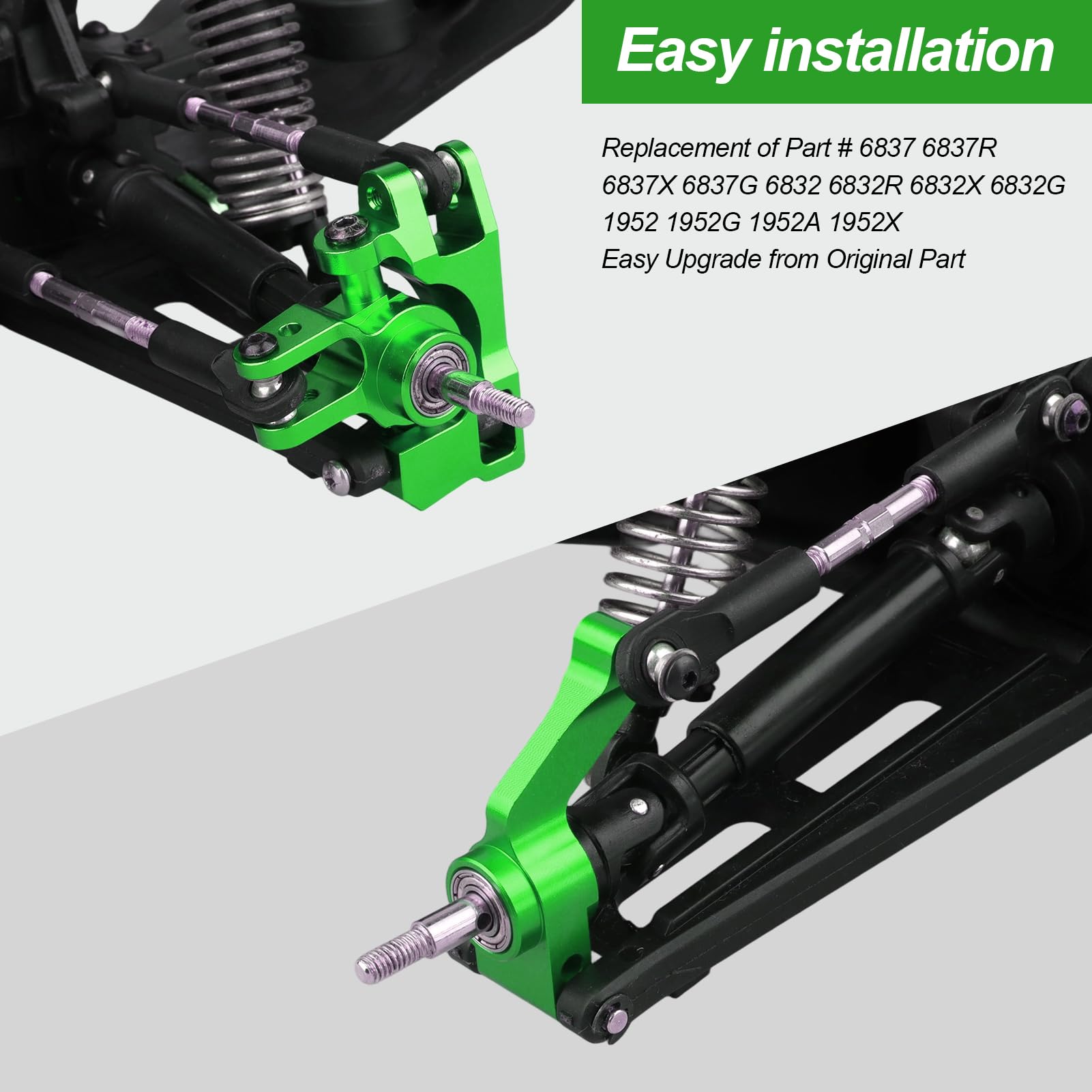 Amazon.com: Hobbypark Aluminum Steering Blocks Caster Blocks